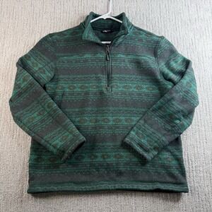 The North Face Aztec Fleece 1/4 Zip Men's Tagged XL FITS MEDIUM